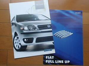  Fiat Punto & general catalogue 2 point set 2005.2.&1997.10. store there is no sign main various origin & with price list .FIAT