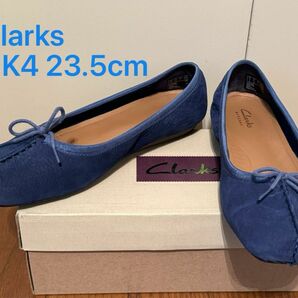 Clarks/クラークス フレックルアイス UK4 23.5 ブルーヌバック