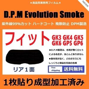 ■１枚貼り成型加工済みフィルム■ フィット　フィットハイブリッド　GK3 GK4 GK5 GK6 GP5 GP6　【EVOスモーク】 D.P.M ドライ成型