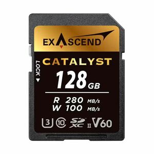 EXASCEND（エグザセンド） SDXC 128GB UHS-II V60 EX128GSDV60 新品未開封