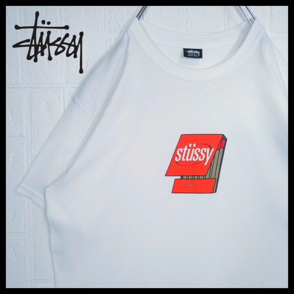 《STUSSY/ステューシー》マッチ棒　アートワーク　Tシャツ　ビッグシルエット