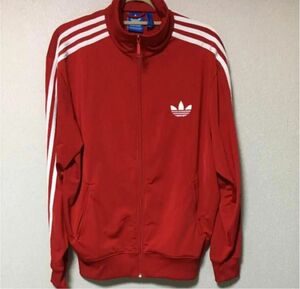 adidas ジャージ　赤