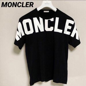 モンクレール　MONCLER Tシャツ　ビッグロゴ　ブラック　美品　国内正規品