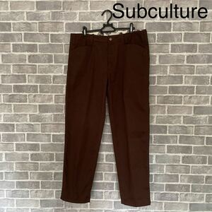 Subculture субкультура SC FRISKO WORK PANTS рабочие брюки M Brown брюки из твила 