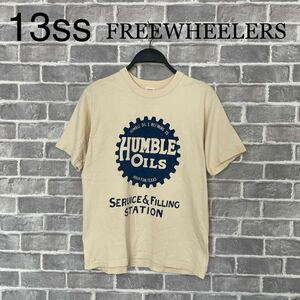 レア 13ss FREEWHEELERS フリーホイーラーズ HUMBLE Johnson Oils Tシャツ S 