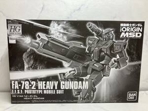  new goods not yet constructed [HG 1/144]FA-78-2 heavy Gundam Mobile Suit Gundam THE ORIGIN MSD Origin gun pra Bandai 