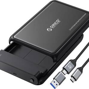 ORICO HDD/SSDケース DDL35C3 3.5/2.5インチ 最大20TB 電源アダプター付き SATA USB-C ABS+メタルシェル UASP対応 トリム対応