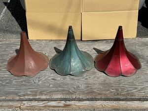 [ set sale ] gramophone for horn gramophone for trumpet gramophone for parts 3 goods ③