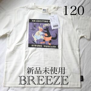 【BREEZE】新品未使用★120★半袖Tシャツ★白★ホワイト Tシャツ