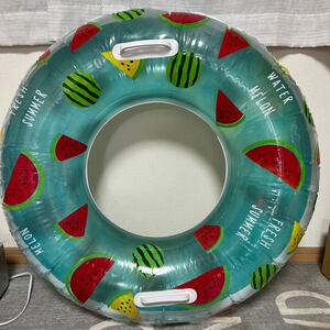  approximately 90cm swim ring float . empty bi watermelon air vinyl 