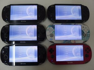 6■/Zク4119 SONY VITA 本体のみ PCH-1000/PCH-1100 6台セット 起動〇/液晶〇/初期化〇/動作未確認 ジャンク