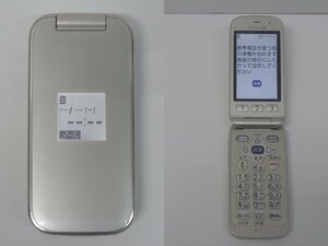 ユ■/Zこ7896　ドコモ docomo らくらくホン F-01G ゴールド 簡易動作OK 初期化済 ガラケー ジャンク 保証無