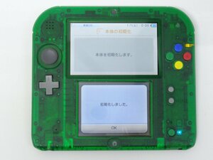 ユ■/Zこ7922　任天堂 NINTENDO 2DS　ニンテンドー2DS 訳ありジャンク FTR-001 クリアグリーン ポケットモンスター緑 / 保証無