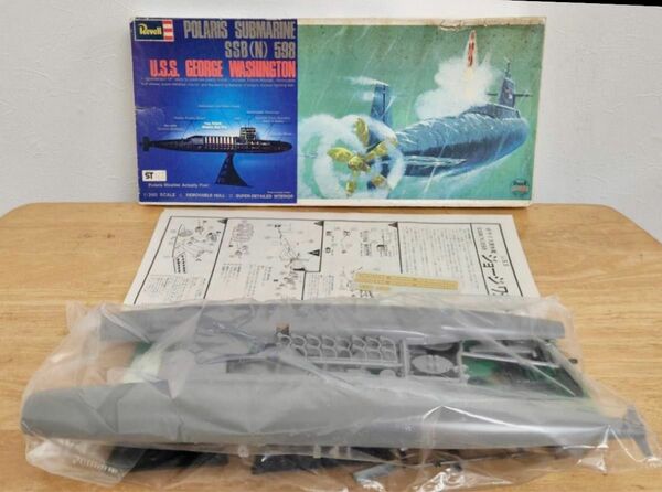 超精密 ポラリス 潜水艦 SSB(N) 598 U.S.S ジョージ ワシントン 1/260 Revell プラモデル