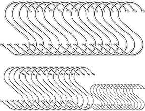shuu. tech S знак крюк большой средний маленький S. крюк нержавеющая сталь 45 листов упаковка крюк универсальный крюк антикоррозийный кухня ванная туалет серебряный цвет 