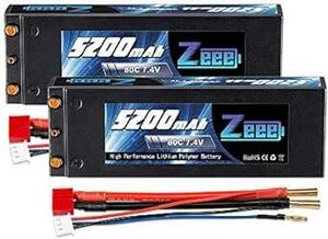 ゼエエ Zeee 7.4V 80C 5200mAh 2S lipo battery リポバッテリー RC バッテリー 大容量バッテ