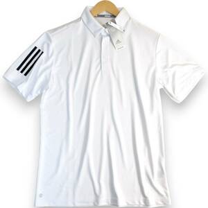 【送料無料】新品◆adidas◆吸汗速乾 AEROREADY 半袖 ポロシャツ XO/XXL ホワイト◆アディダス ゴルフ HI5611◆aca J1406