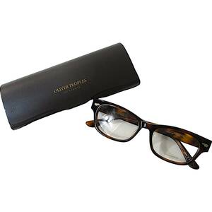 定3.2万 新品◆OLIVER PEOPLES◆DENTON DM デントン ウェリントンタイプ メガネ ブラウン◆オリバーピープルズ 眼鏡◆J333a