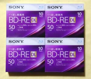 # new goods SONY Blue-ray .. return video recording for BD-RE DL 50GB 40 sheets 