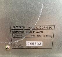 〈オーディオ〉SONY ソニー CDP-750 CDプレーヤー 機材 【中古/現状品/通電確認済/ジャンク品】004412-⑨_画像7