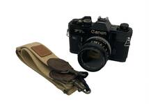 〈カメラ〉Canon キャノン　ボディ　FTb レンズ　CANON LENS FD 50mm 1:1.8 S.C.フィルムカメラ　一眼【中古/現状品】004609-④_画像1