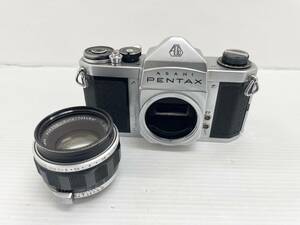 〈カメラ〉PENTAX ペンタックス　ボディ　S2 レンズ　Auto-Takumar 1:2/55 フィルム　一眼【中古/現状品/シャッター確認済】004440-④