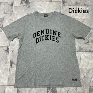 Dickies ディッキーズ Tシャツ T-shirt TEE 半袖 刺繍ロゴ ビッグシルエット グレー カジュアル サイズ3L 玉SS1765