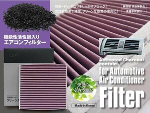 【送料無料】エアコンフィルター 高性能タイプ プロボックスバン NCP5#/NLP51 H14.7- 活性炭1250mg 消臭・花粉・PM2.5 87139-12010