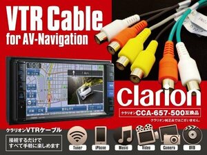 【ネコポス限定送料無料】クラリオン/アゼスト AVナビ用VTRケーブル NX308