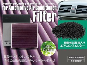 【送料無料】エアコンフィルター 高性能タイプ サクシードワゴン NCP5# H14.7- 活性炭1250mg 消臭・花粉・PM2.5 87139-12010