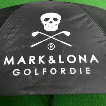  【即決価格】【ゴルフ用傘】マーク&ロナ／柄のさきから傘の先まで全長92cm／ブラック_画像3