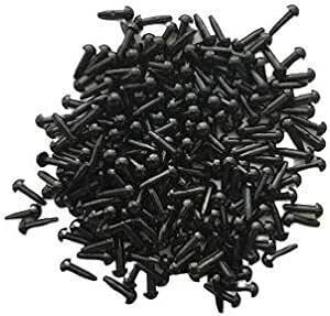 約3ｍｍ プラスチックアイ さし目 黒 100個 ぬいぐるみ・人形の目 ドー