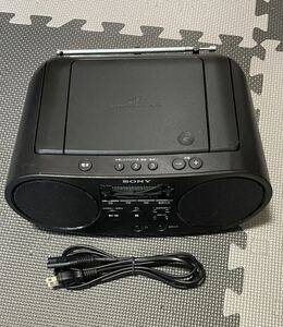  Sony CD radio ZS-S40 black 88 jpy start! operation goods 