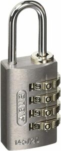 ABUS ナンバー可変式4段ダイヤル南京錠 145-4d 20 SI 145-4D20SI 南京錠