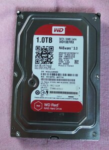 3.5インチ HDD 1TB Western Digital ウエスタンデジタル NAS用 RED 使用時間 44,038H