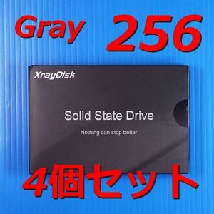 【SSD 256GB 4個セット】XrayDisk Gray SATA3 256GB