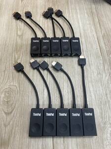 #7814-0926 @24 純正(10set) Lenovo ethernet adapter SC10P42353 (イーサネットアダプタ) イーサネット拡張ケーブル 有線LAN RJ45 発送:60