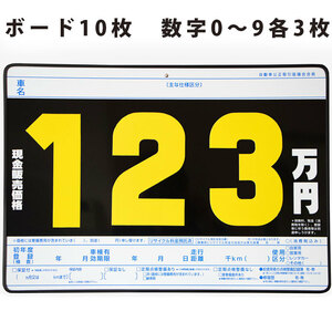 P1 プライスボード プライスセット 「ボード＝板：10枚・数字：30枚 0～9各3枚」 価格表 プライス