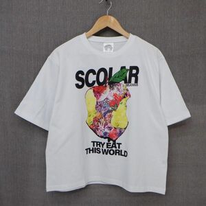 ScoLar：スカラー　宇宙を秘めた花柄リンゴTシャツ