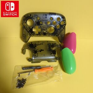 純正 プロコン シェル スプラトゥーン 新品ドライバー、ネジ ビス付き