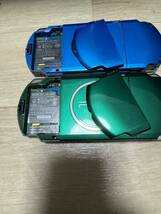 SONY PSP 3000 本体 ブルー グリーン 2台 セット　プレイステーションポータブル プレステ PlayStation Portable まとめ売り 送料無料_画像5