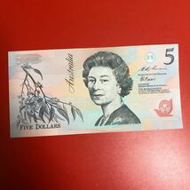 オーストラリア　1992年5ドル　Australia 1992 Polymer $5 _画像1