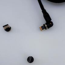USB充電ケーブル 2m 540度マグネット脱着式 端子3種類 ブラック (4)_画像7