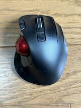 ELECOM EX-G TRACKBALL WIRELESS エレコム EX-G トラックボール（赤） ワイアレス　ほぼ新品_画像1