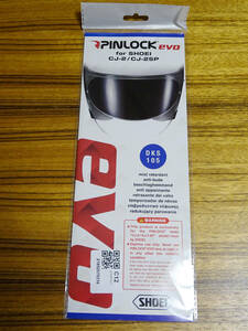 CJ-2 PINLOCK EVO lens ピンロックエヴォレンズ クリア *SHOEI DRYLENS 105同等 CJ-2シールドに適合 未使用保管品！