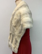 MINK クロスミンク 本物毛皮 Real Fur リアルファー ストール ショール 35×142cm (N408)_画像3