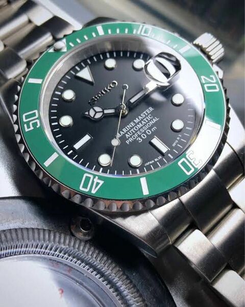 【スターバックス、カーミット】NH35 submariner オマージュ