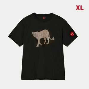Tシャツ　半袖　メンズ　高級生地Tシャツ　コットン100% ヒョウ　豹