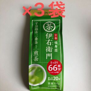 宇治の露製茶 伊右衛門 宇治抹茶、一番茶入り 煎茶 茶葉100g