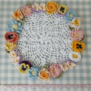 バンドメイド☆レース編みお花のドイリー☆の画像3